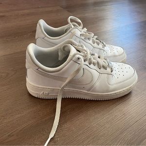 Nike Air Force 1- Women’s 7.5- White Leather